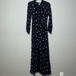 Amuse Society Floral Long Sleeve Button Down Maxi‎ Dress